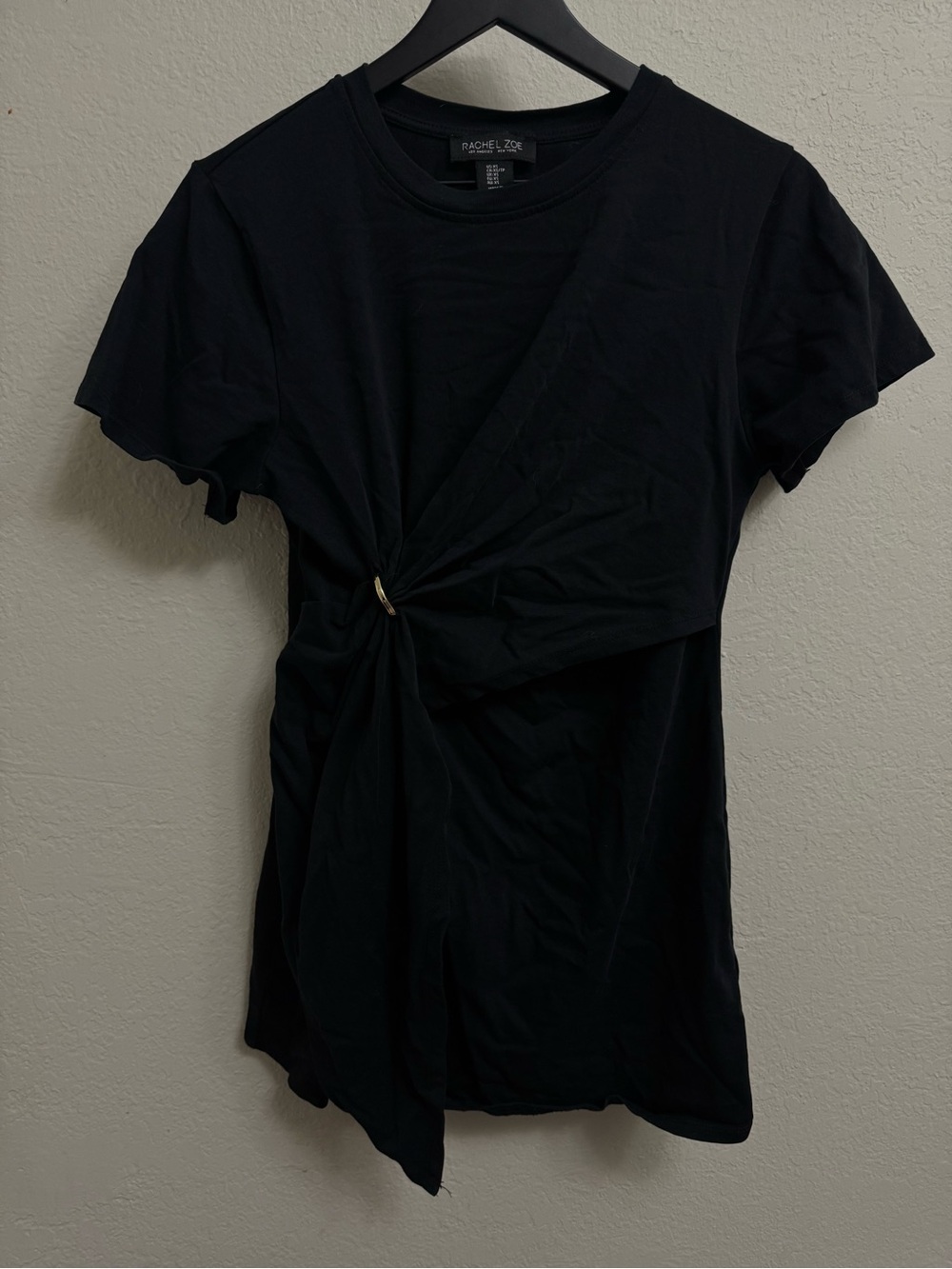 Rachel Zoe Black Short Sleeve mini dress